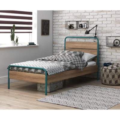 Habitat Habitat Industrial Single Bed Frame - Dark Oak