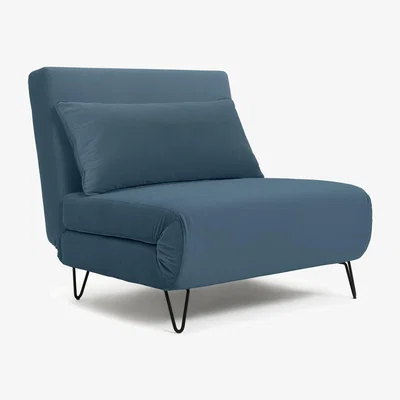 Habitat Habitat Roni Single Velvet Chairbed - India Ink