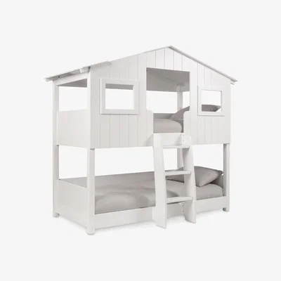 John Lewis Julian Bowen Willow Treehouse Bunk Bed, Single, White