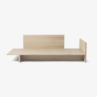 Made in Design Kona Bed for 1 person - / 90 x 200 cm by Ferm Living Natural wood