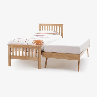 Oak&More Berkshire 90cm Single Bed in Oak and Guest Bed