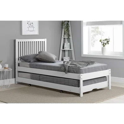 Oak&More Bexton Trundle Bed in White