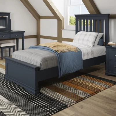 Oak&More Simone Dark Grey Single Bed