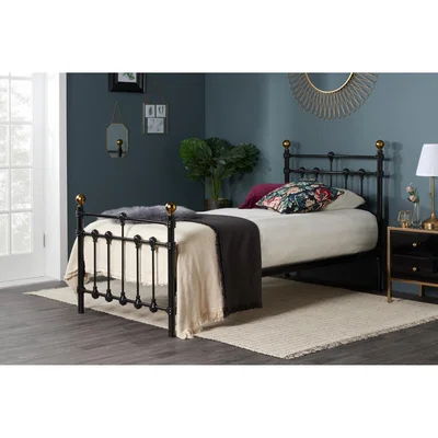 Oak&More Knox Black Single Bed