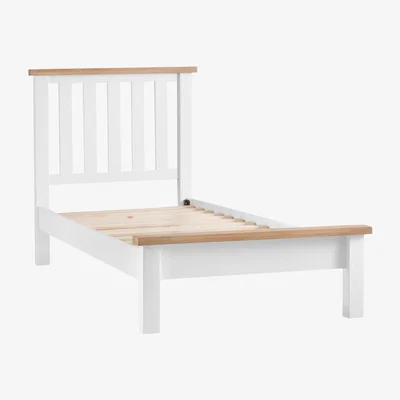 Oak&More Eden Oak and White Single Bed