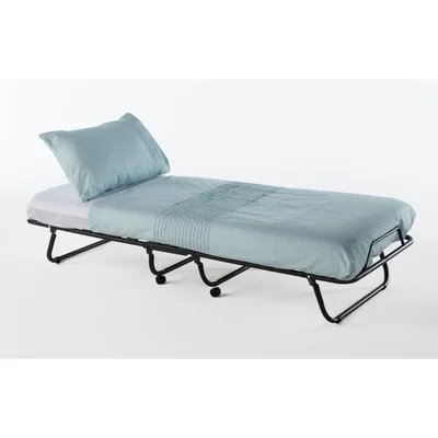 Out & Out Original Cameron - Folding Metal Bed with Mattress - 190cm