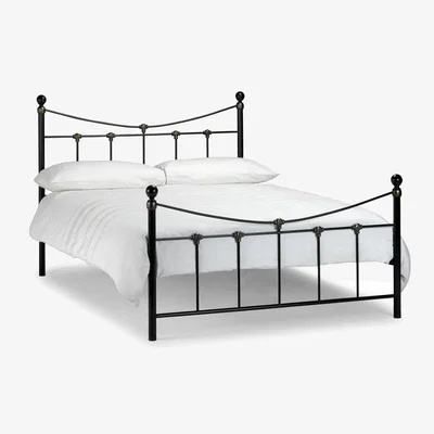 Downtown Julian Bowen Rebecca Bed - Single - Stone White, Satin