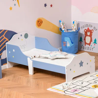 The Range Kids Star Balloon Single Bed Frame  - Blue and White