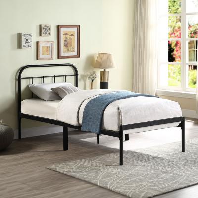 The Range Aldbury Traditional Modern Black Metal Bed Frame - Black / Single