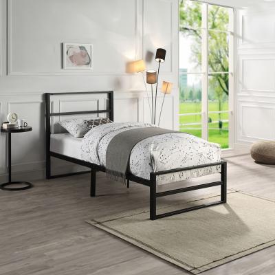 The Range Baldock Modern Black Metal Bed Frame - Black / Single