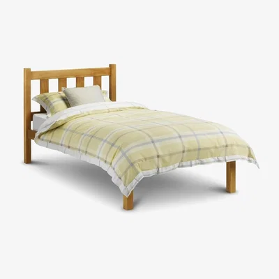 The Range Pine Low Foot End Shaker Style Bed Frame - Pine Finish / Single