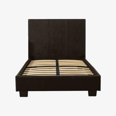 The Range Prado PU Leather Gaslift Ottoman Storage Bed (3FT Single) - Brown