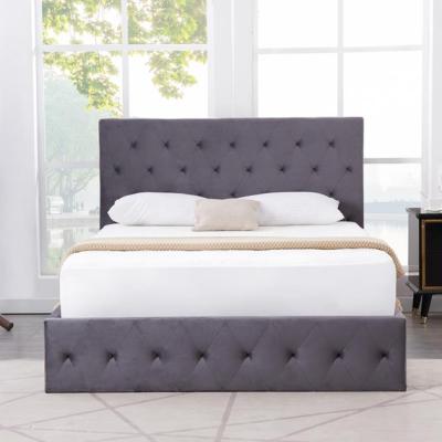 The Range Kosy Koala Grey Single Paris Velvet Bed Frame Storage Bed