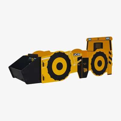 The Range JCB 4CX Single Digger Bed Frame - Yellow