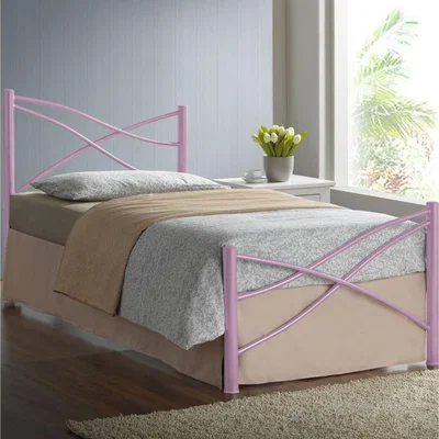 The Range 3FT Pink Metal Bed Frame