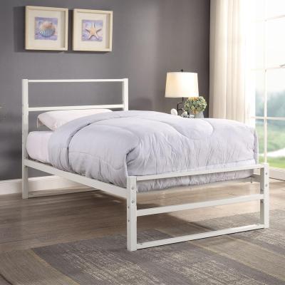 The Range Hartfield White Metal Bed Frame - White / Single
