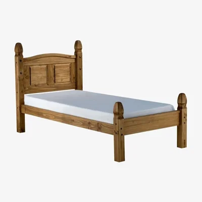 The Range Corona Single Low Foot End Bed Frame - Antique Wax