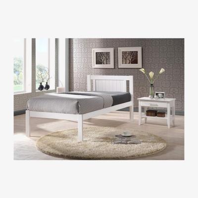 The Range Glory Wooden Slatted Bed Frame in White(3FT Single)  - white