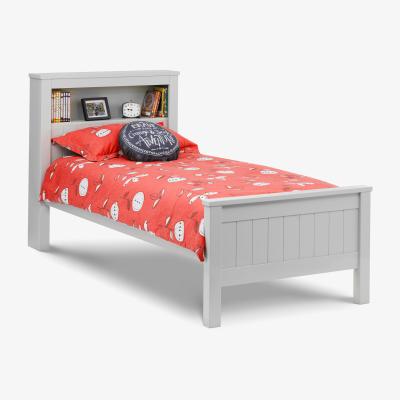 The Range Maine Bookcase Single Bed - Dove Grey - Dove Grey