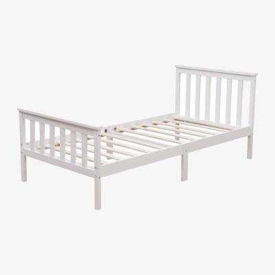 The Range Somnium White Shaker Wooden Bed Frame - White / Small Single
