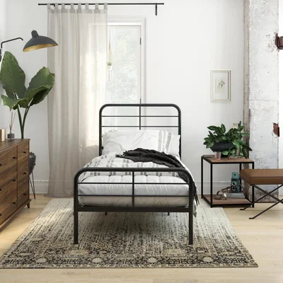 The Range Millie Metal Bed - Black / Single