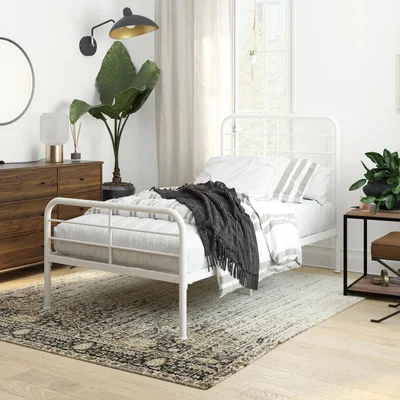 The Range Millie Metal Bed - White / Single