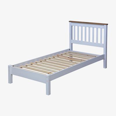 The Range Capri Slatted Low End Bed Frame - White / Single