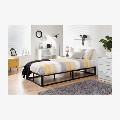 The Range Platform Bed Frame - Black / Single