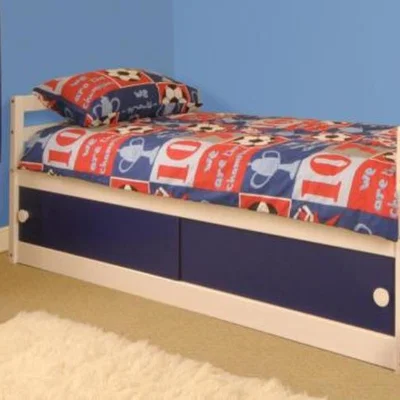 The Range Kids Single Solid Pine Storage Bed  - BLUE