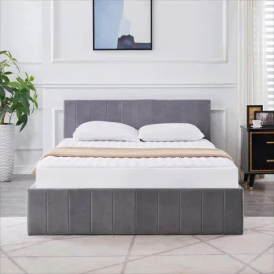 The Range Ottoman Storage Bed 3ft Single and 1 Mattress  - Grey