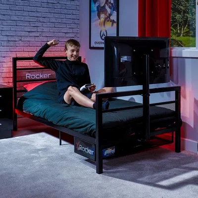 The Range Basecamp Single TV Gaming Bed - Black