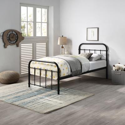 The Range Tewin Vintage Hospital Style Metal Bed Frame - Black / Single