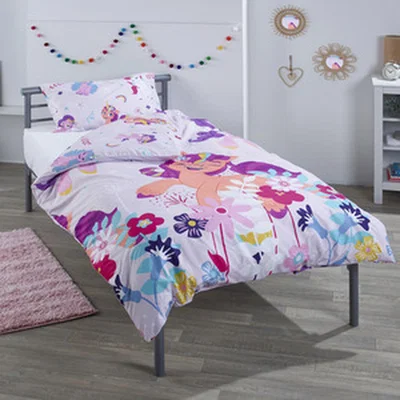 The Range Luxury Girls Single Bed with Mattress and My Little Pony Bedding Set - Metal
