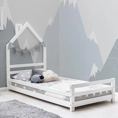 The Range Juni Kids White Wooden House Style Single Bed Frame - White
