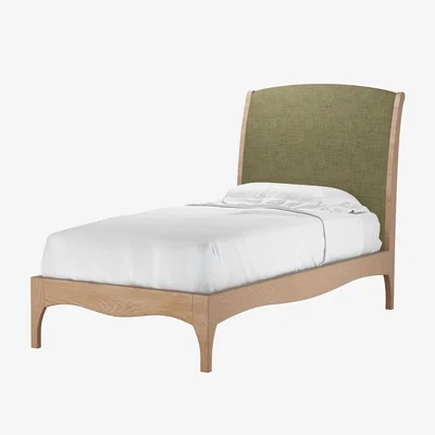 Sofa.com Emilia Single Bed in Thyme Florence Textured Weave