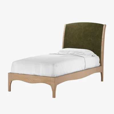 Sofa.com Emilia Single Bed in Juniper Aquaclean Clever Chenille