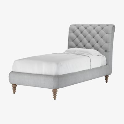 Sofa.com Knightsbridge (No Footboard) Single Bed in Goodwin Grey Sandgate - sofa.com