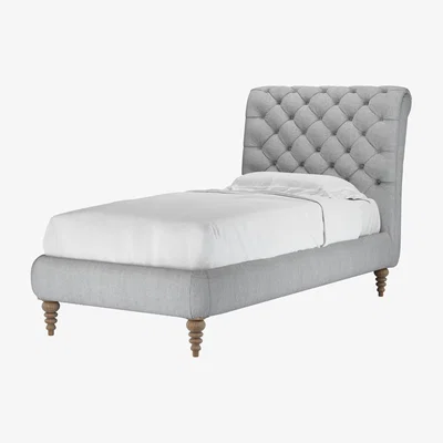 Sofa.com Knightsbridge (No Footboard) Single Bed in Goodwin Grey Sandgate - sofa.com