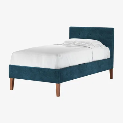 Sofa.com Avery 100cm Single Bed in Mineral Mist Speckled Chenille