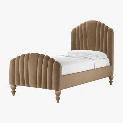 Sofa.com Bella Single Bed in Spiced Latte Cotton Matt Velvet - sofa.com