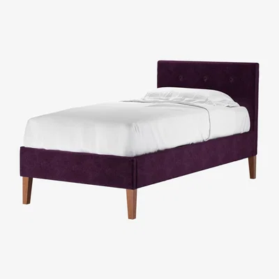 Sofa.com Avery 100cm Single Bed in Plum Smart Velvet