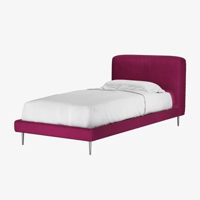 Sofa.com Lucy Single Bed in Persian Rose Smart Velvet
