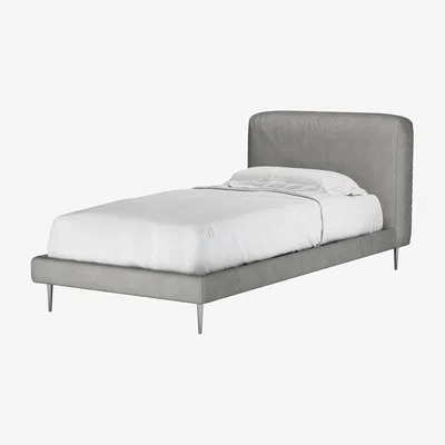 Sofa.com Lucy Single Bed in Mushroom Heathland Weave - sofa.com