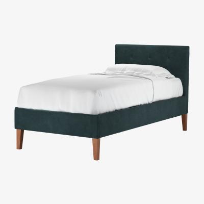 Sofa.com Avery 100cm Single Bed in Deep Forest Aquaclean Clever Velvet