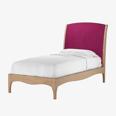 Sofa.com Emilia Single Bed in Persian Rose Smart Velvet