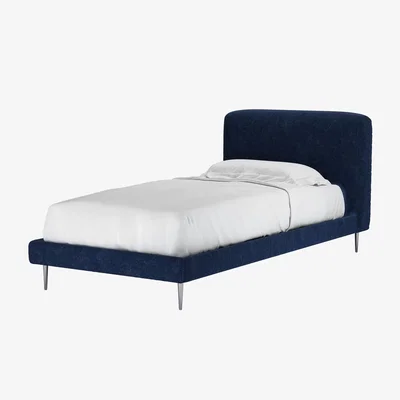 Sofa.com Lucy Single Bed in Port Royal Aquaclean Clever Chenille