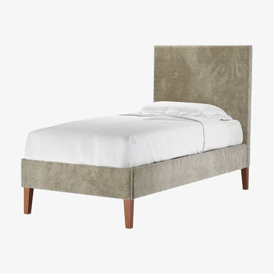 Sofa.com Avery 130cm Single Bed in Cappuccino Bubble Velvet - sofa.com