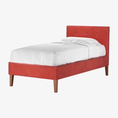 Sofa.com Avery 100cm Single Bed in Wild Raspberry Smart Velvet