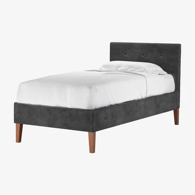 Sofa.com Avery 100cm Single Bed in Raven Speckled Chenille
