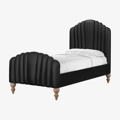 Sofa.com Bella Single Bed in Smoke Soft Leather - sofa.com